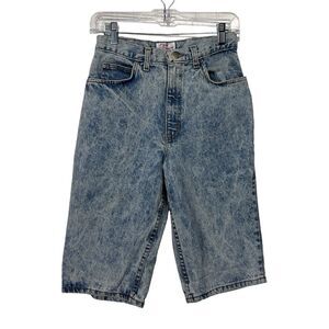 1980's acid wash Dirty Dancing brand bermuda high-waisted shorts 9/10